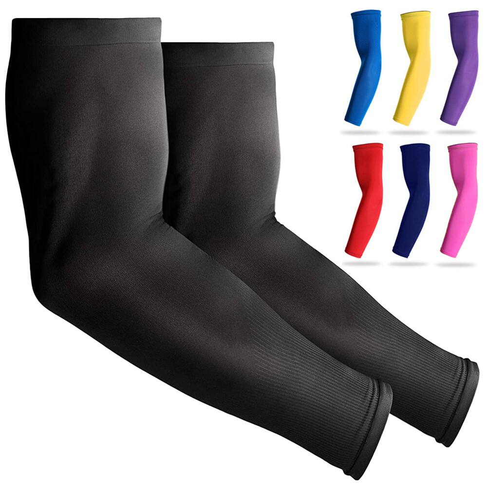 UV Sun Protection Arm Sleeves Tattoo Cover Up UPF 50 Compression Cooling Sleeve