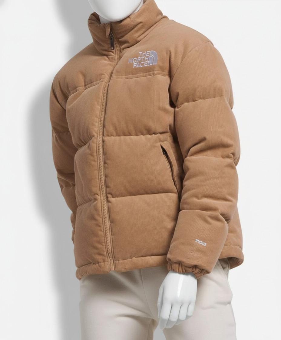 The North Face Boys Brown 1996 Retro Nuptse Corduroy Jacket – Big Kids XS (6)