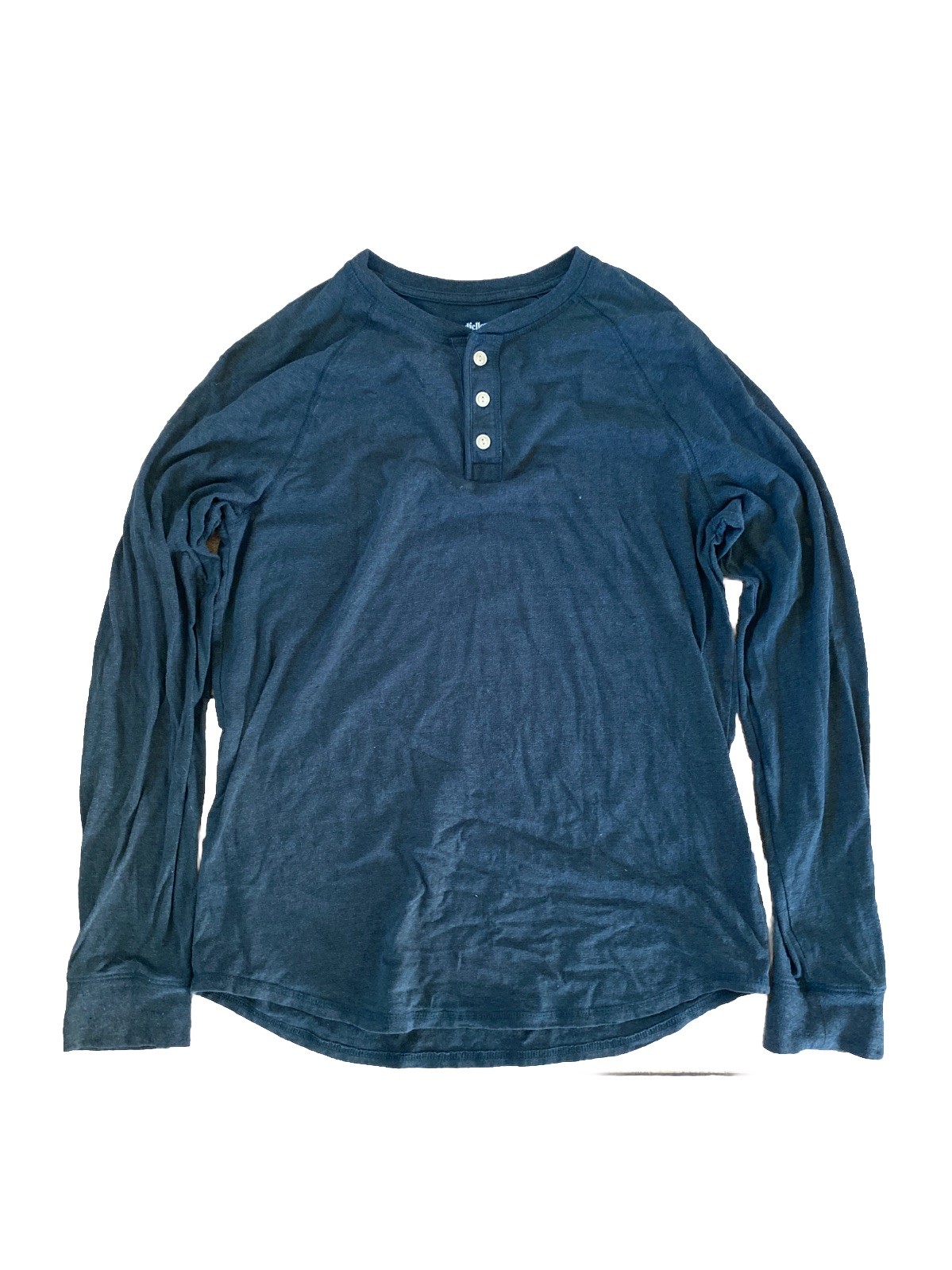 GOODFELLOW LONG SLEEVE STANDARD FIT SHIRT, GREEN SMALL