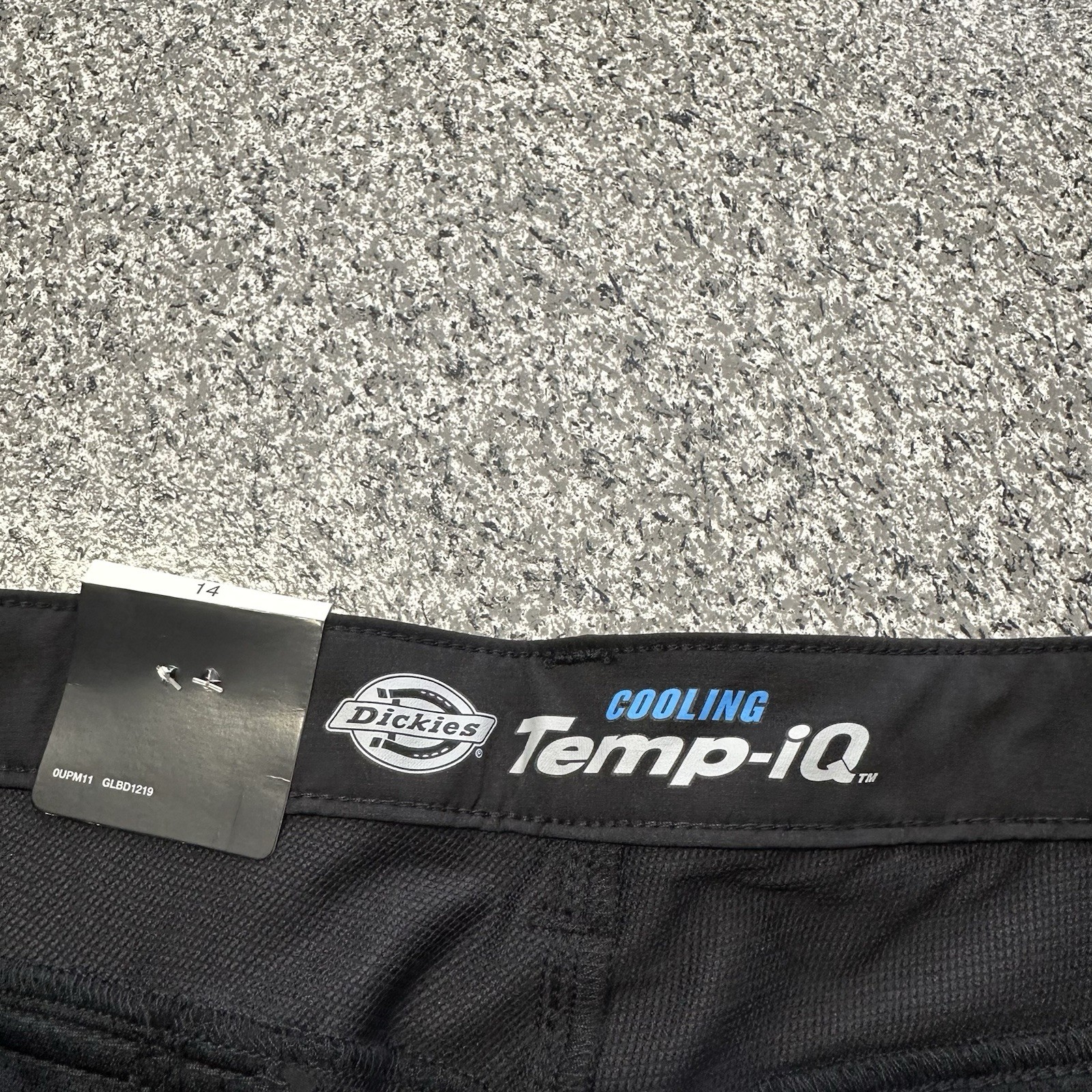 Dickies Shorts Womens 14 Black Performance Workwear Cooling Temp IQ 9” Stretch