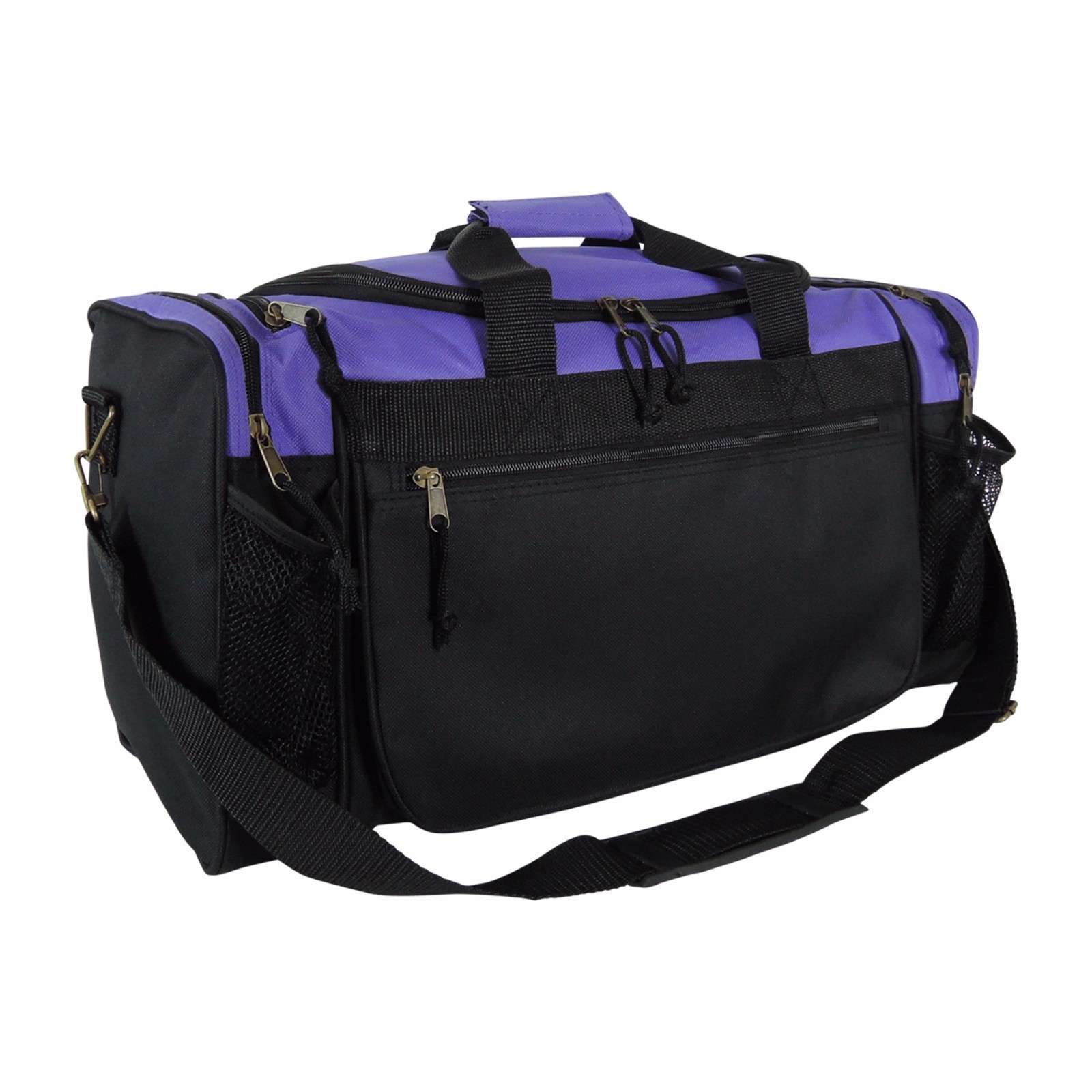 Brand New Duffle Bag Sports Duffel Bag in Purple and Black Gym Bag