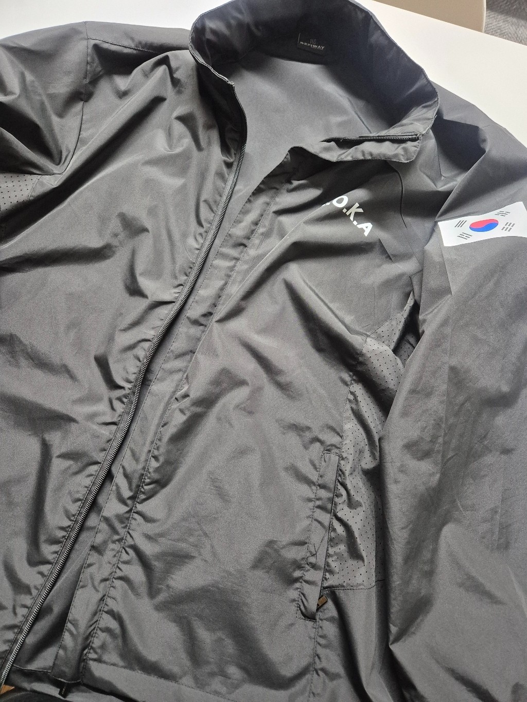 Korean Army R.O.K.A Windbreaker Jacket Black Military Training Jacket (3Color)