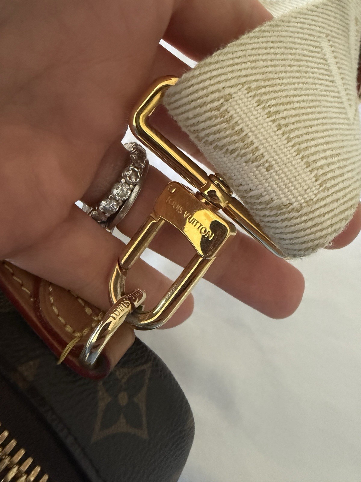 Louis Vuitton Monogramed Utility Bag Cross Body With Adjustable Strap