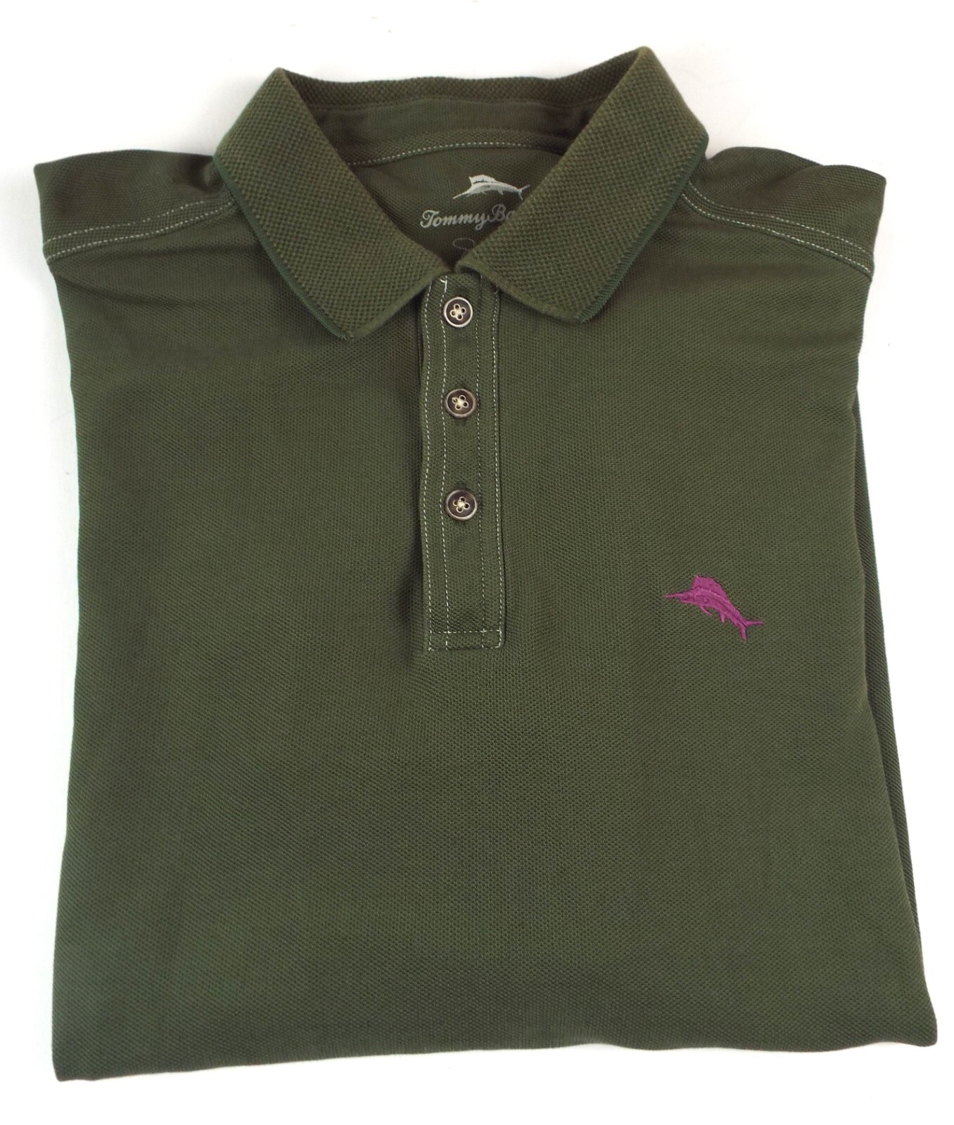 Tommy Bahama Men’s Polo Shirt Size Large Green Regular fit Free Returns