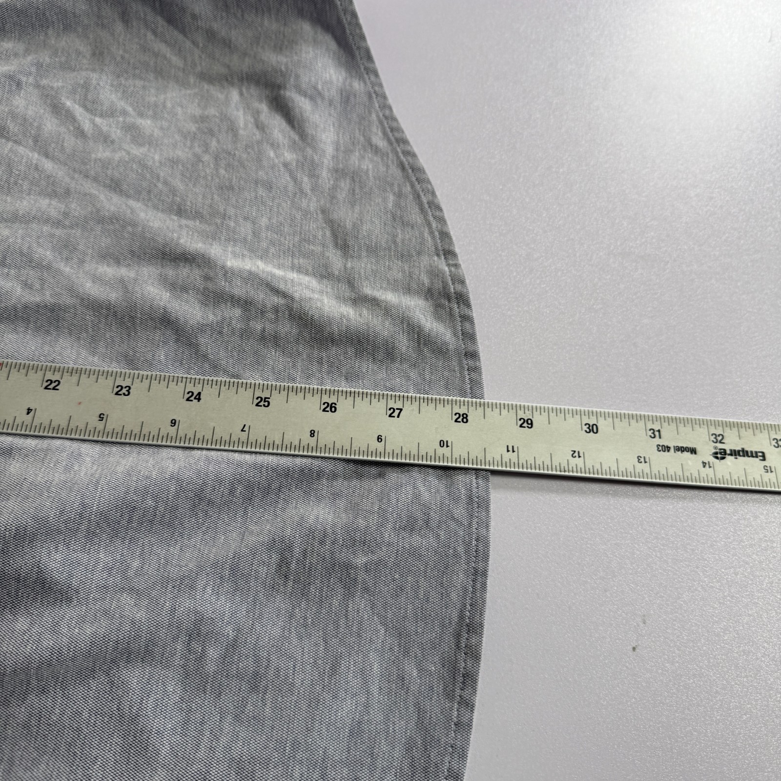7 Diamonds Shirt Mens Large Gray Stretch Oxford Button Down 4 Way Stretch Cotton
