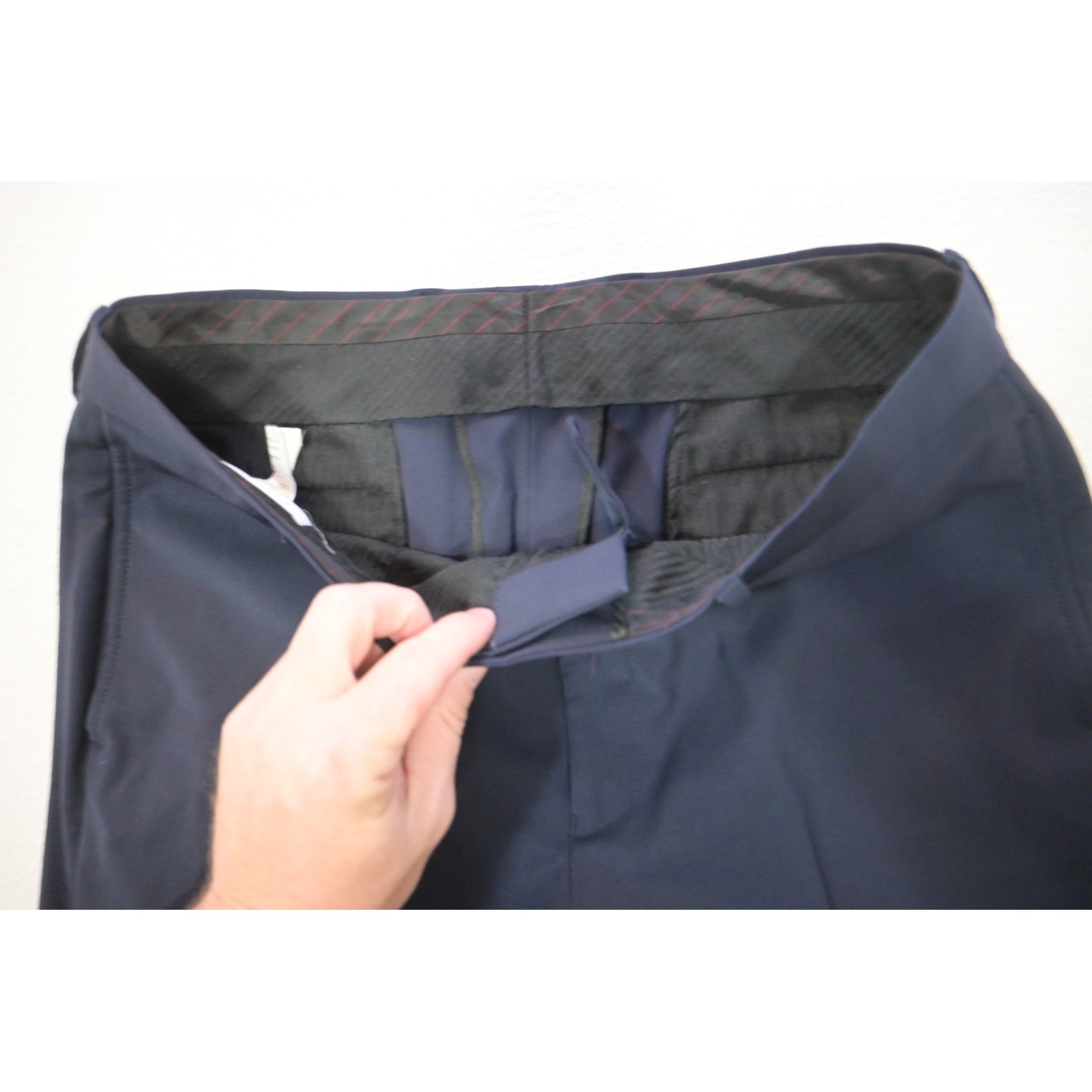 Calvin Klein 2-Piece Suit Men Size 40R Pants 33×30 Blue Slim Fit Stretch EUC