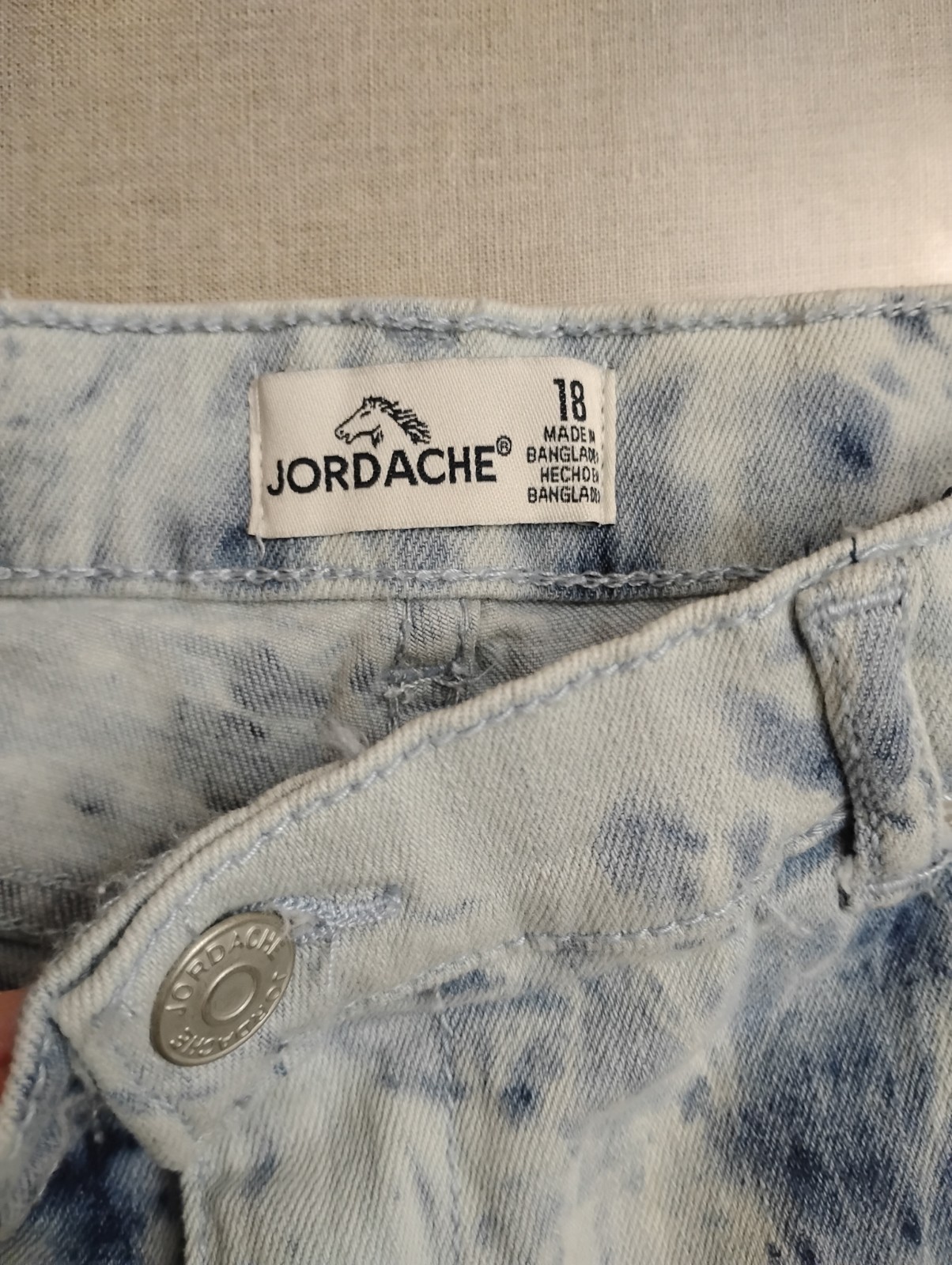 Jordache Size 18 Girls Light Blue Shorts Preowned