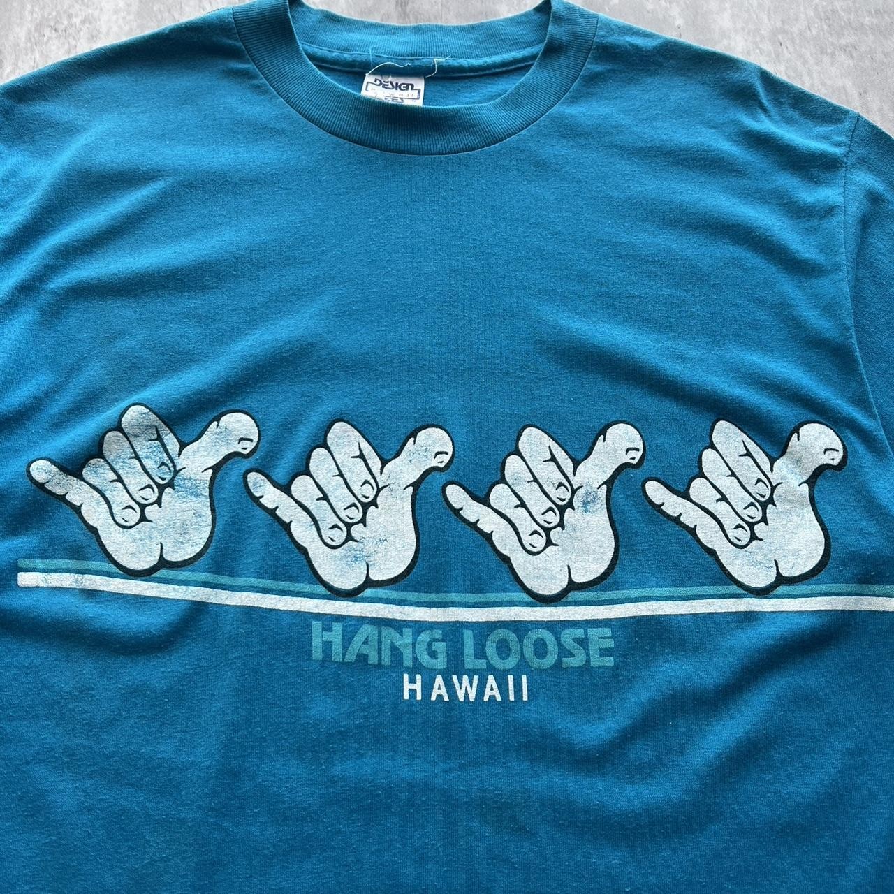 Vintage Hang Loose Hawaii Single Stitch T Shirt Made In USA