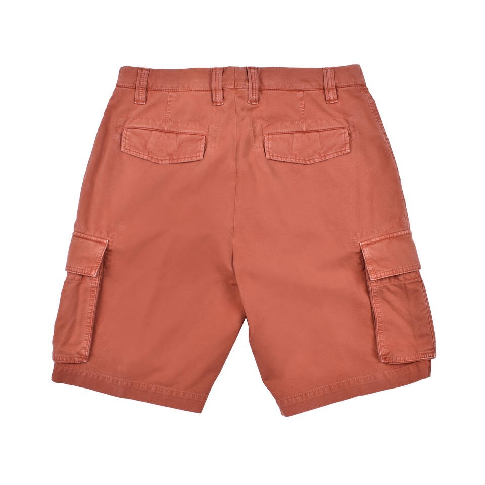 Brunello Cucinelli Men’s Cargo Shorts Size 30 / 46 Burnt Orange Cotton – $1,095