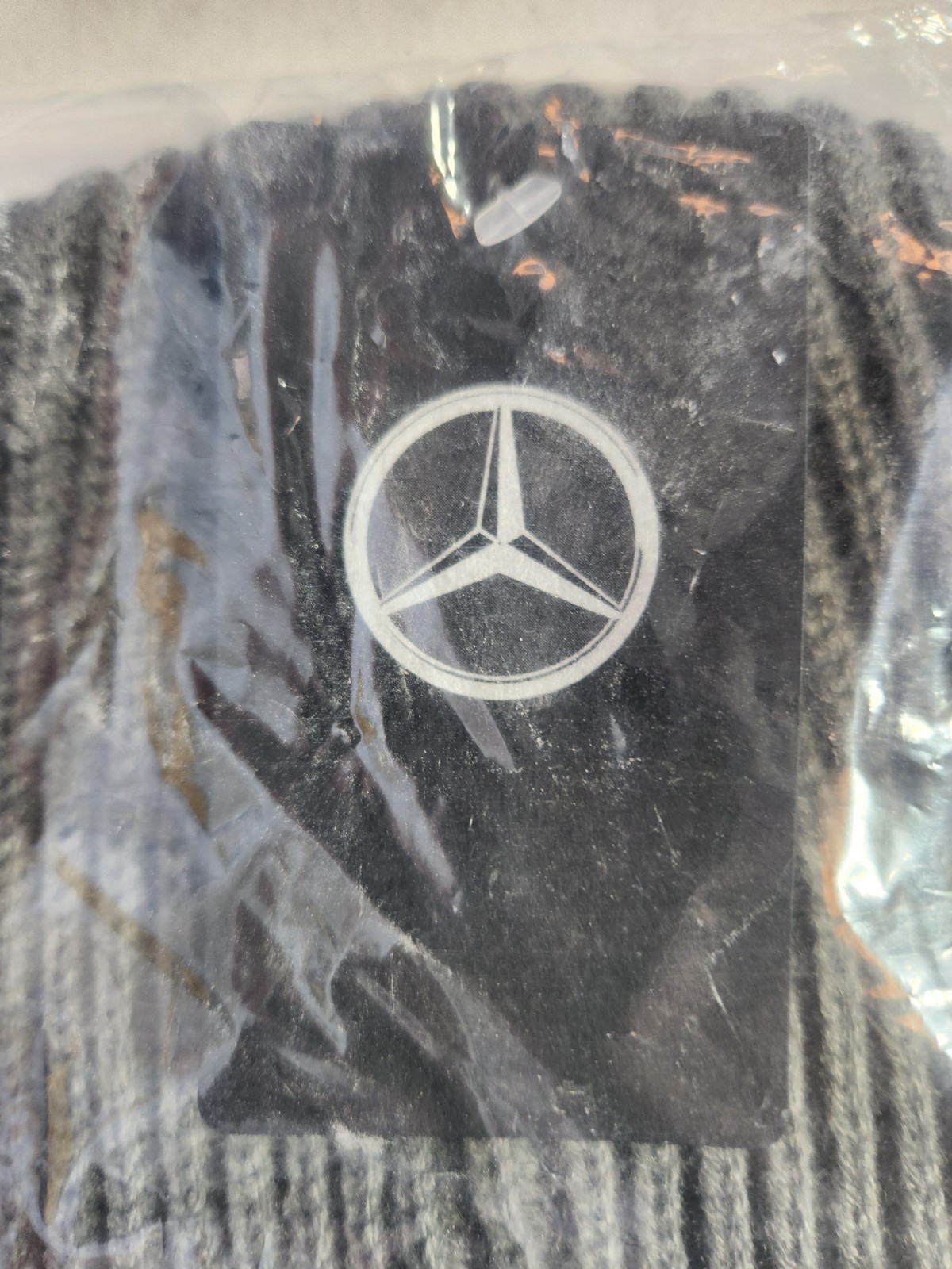 Mercedes-Benz Ribbed Cuff Beanie Gradient Gray Hat Men