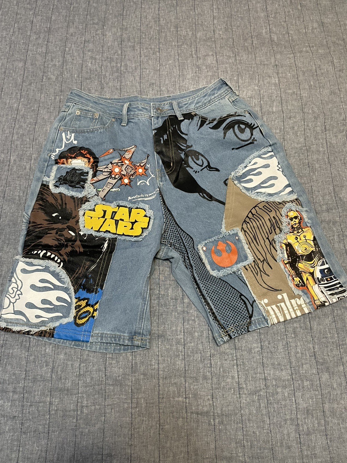 Civil Regime x Star Wars Denim Carpenter Shorts size 30