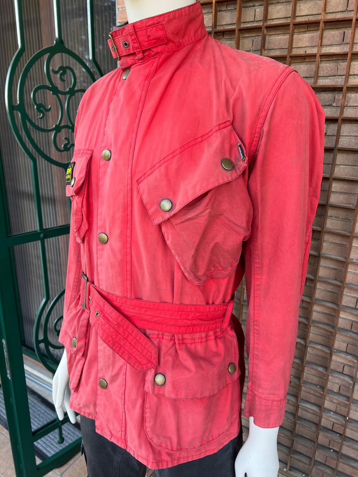 BARBOUR INTERNATIONAL Steve McQueen Collection Limited Waxed Cotton Red L