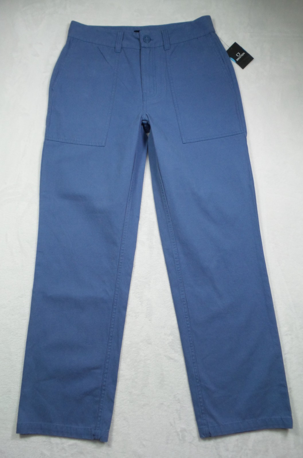 Brixton Pants Mens Size 32 Blue Choice Standard Fit Straight Leg 100% Cotton NWT