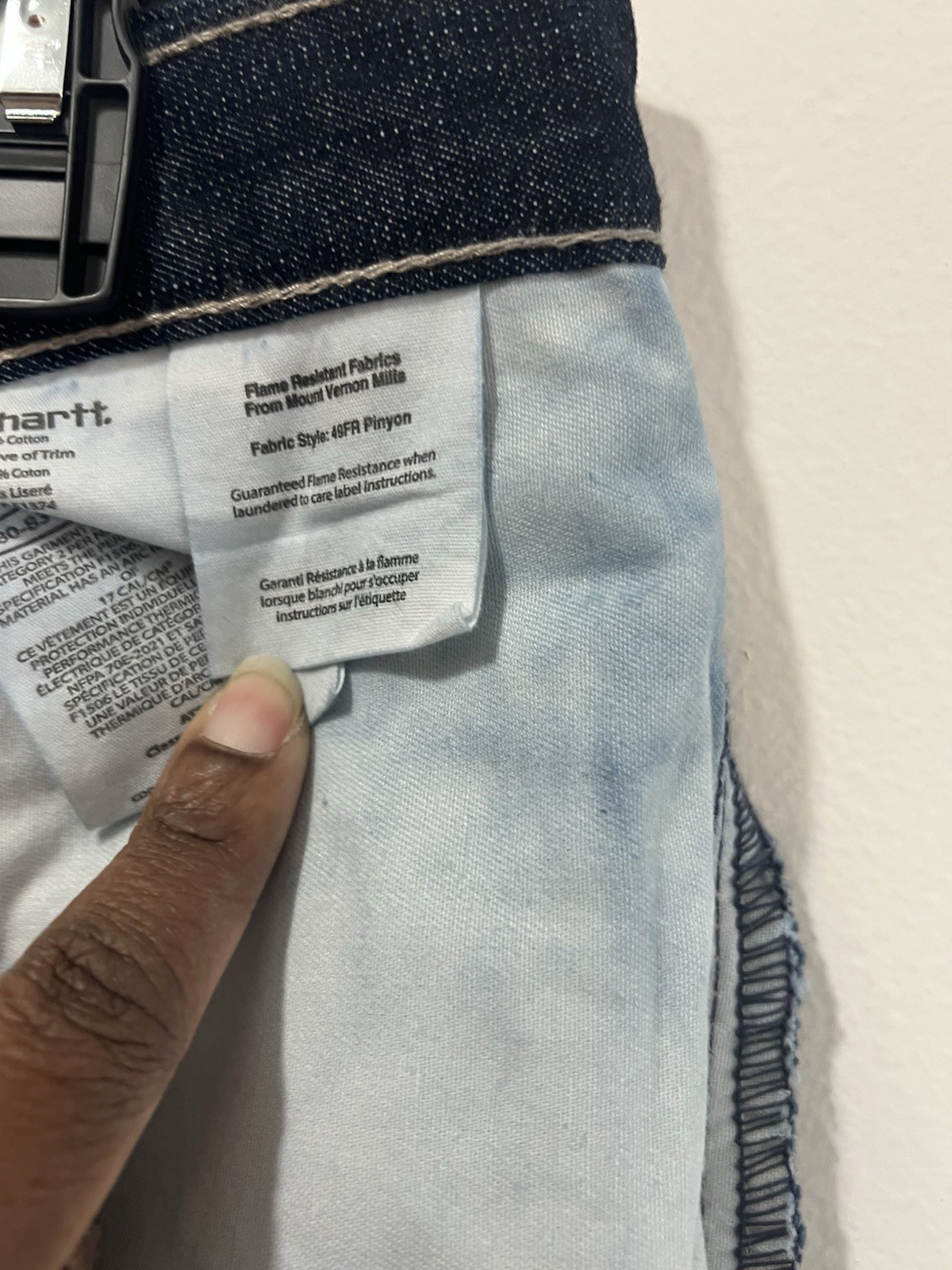 Carhartt FR Flame Resistant Cotton Denim Work Pants Blue 42×40 MPN 280-83