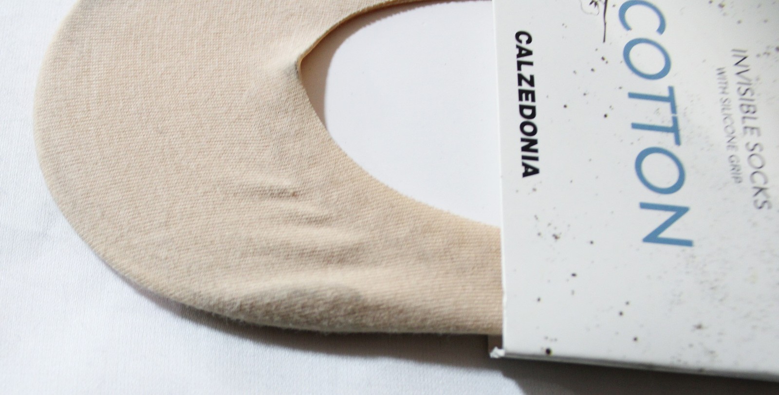 Calzedonia Unisex Breathable Invisible Stretch Cotton Socks DH3 Nude 40-41 NWT