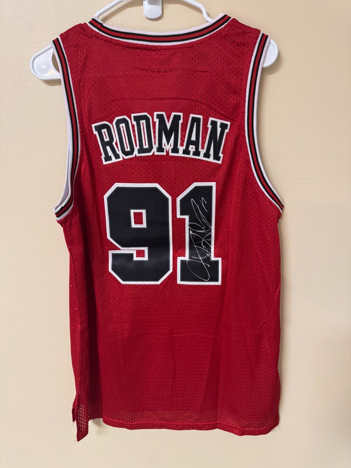 NBA DENNIS RODMAN CHICAGO BULLS BASKETBALL TANK TOP SHIRT MENS SIZE L