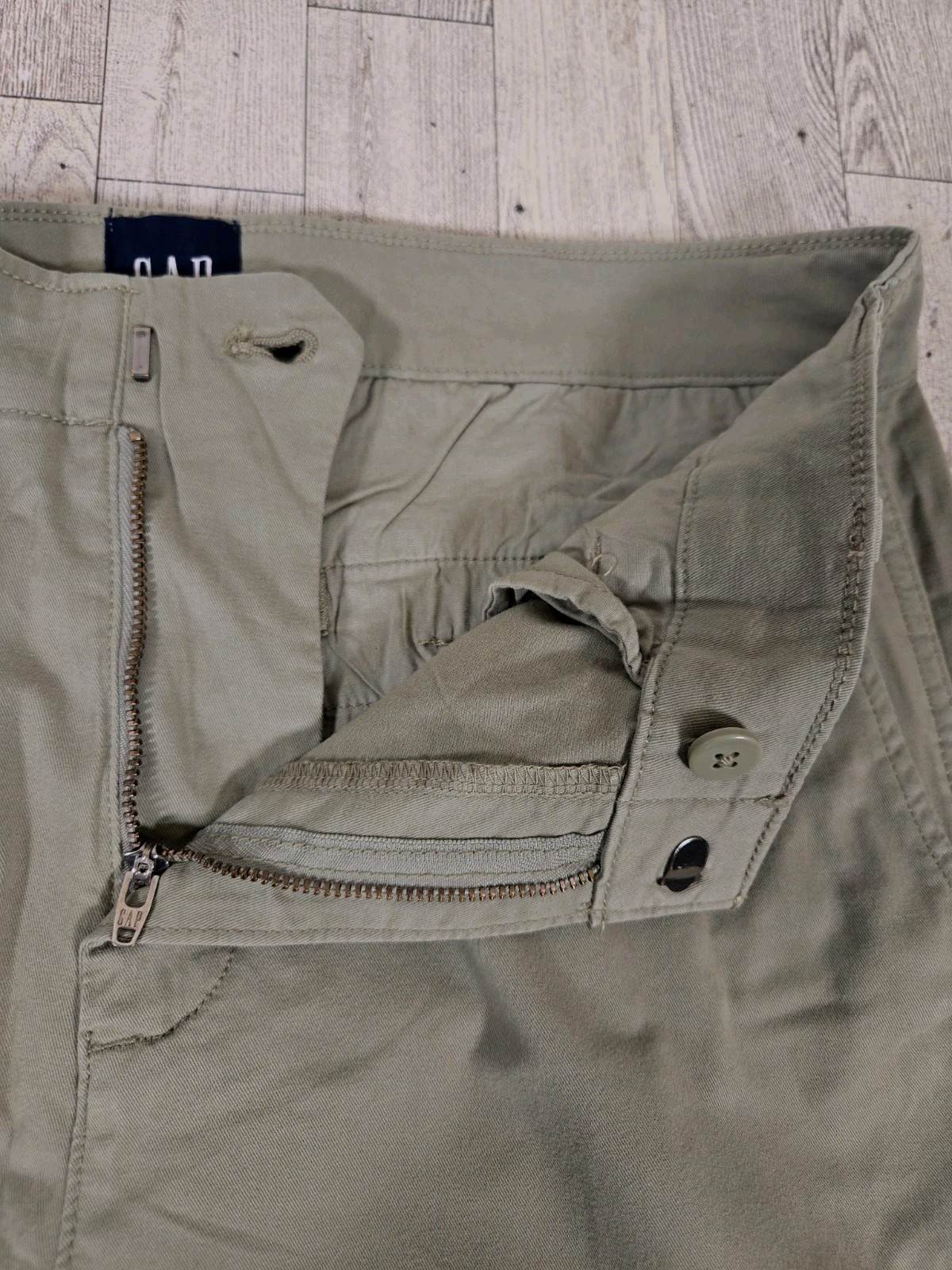 Gap Womens Pants 12 Slim Ankle Green Pockets Inseam 26.5″ NEW