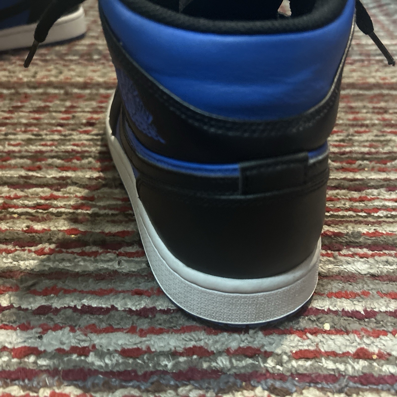 Jordan Air Jordan 1 Mid Black Royal Blue Mid Top Leather Men’s DQ8426-042