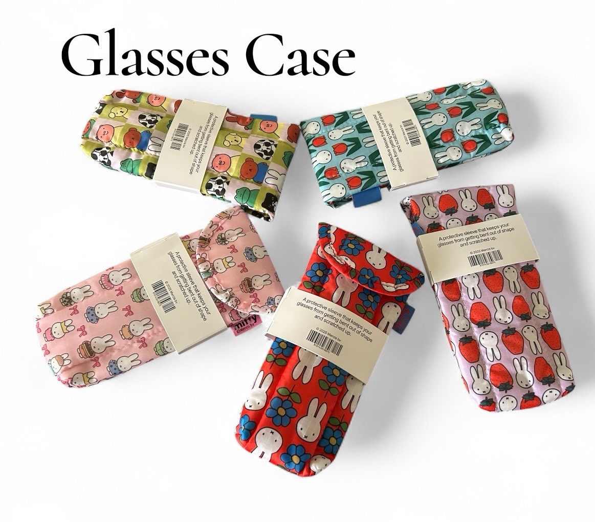 New Miffy Glasses Case Sleeve Sunglasses Storage Soft Protector Puff Flowers