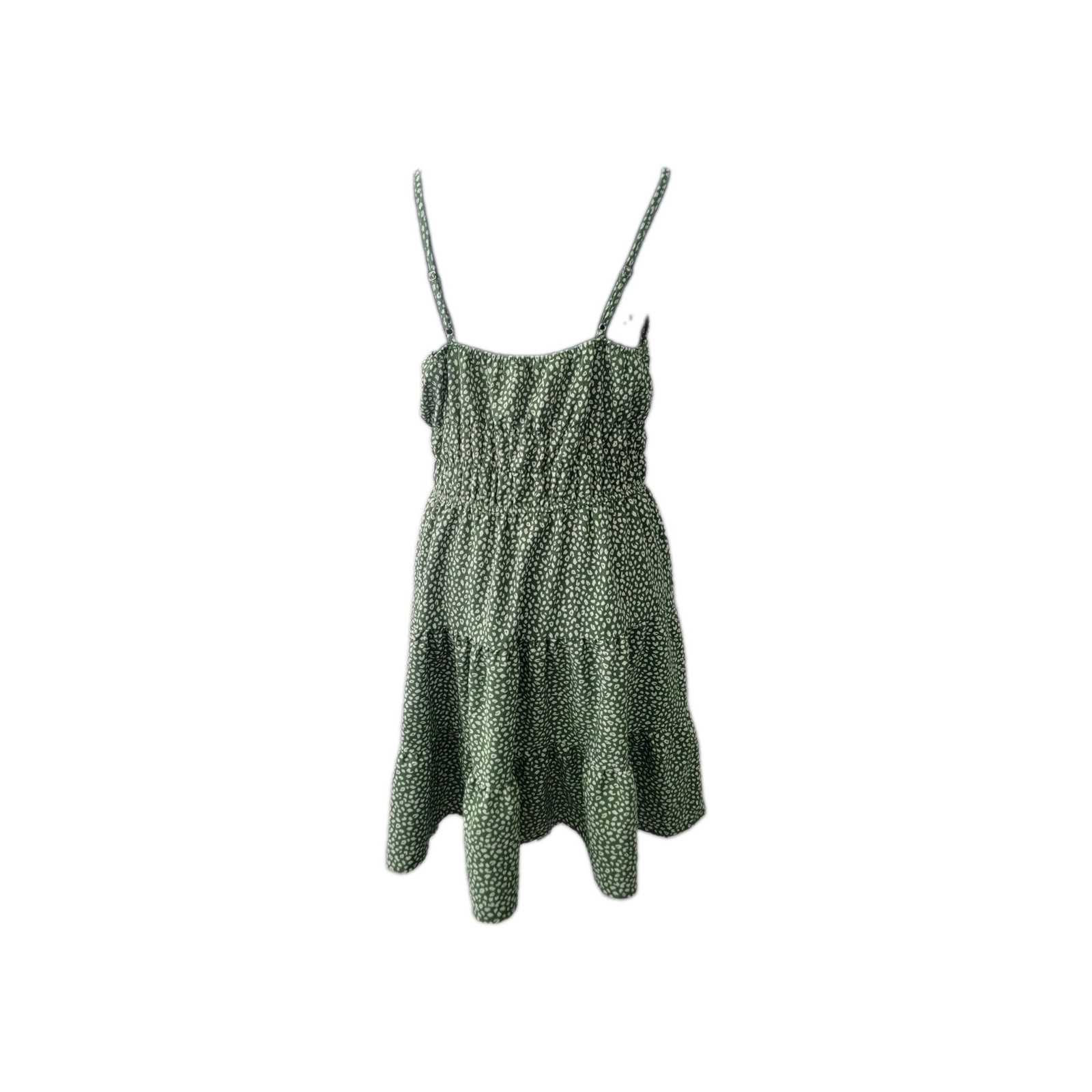 Hesperus Strappy Green Polkadot/Leopard Print Summer Dress Sz Xl New Without Tag