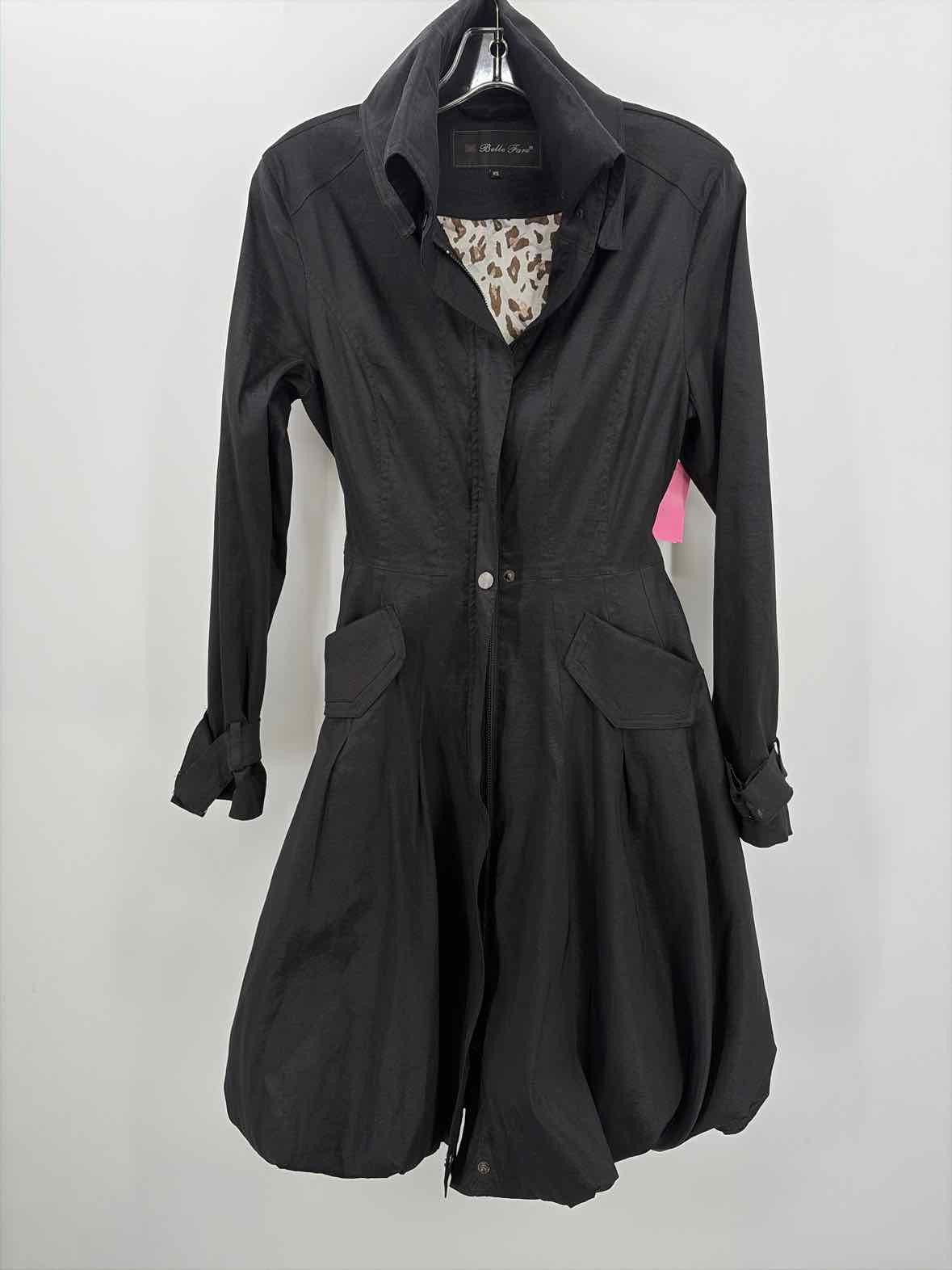 Pre-Owned Belle Fare Black Size XS Trench Coat