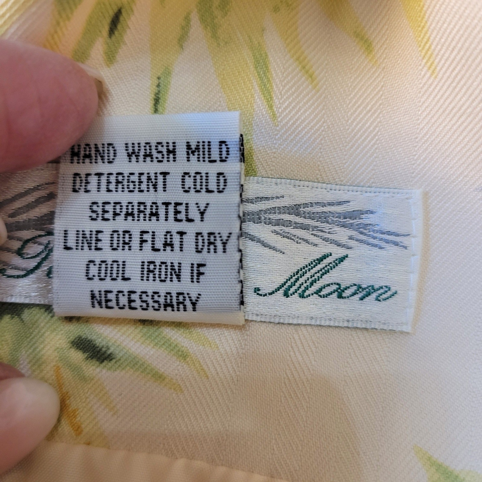 Pineapple Moon Womens Cream 100% Silk Tropical Hawaiian Maxi Dress Size M