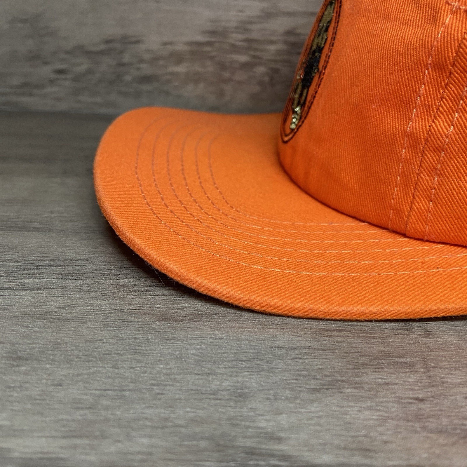 Zig Zag Rolling Papers No. 225 Hat Hunter Blaze Orange Adjustable 5 Panel RARE