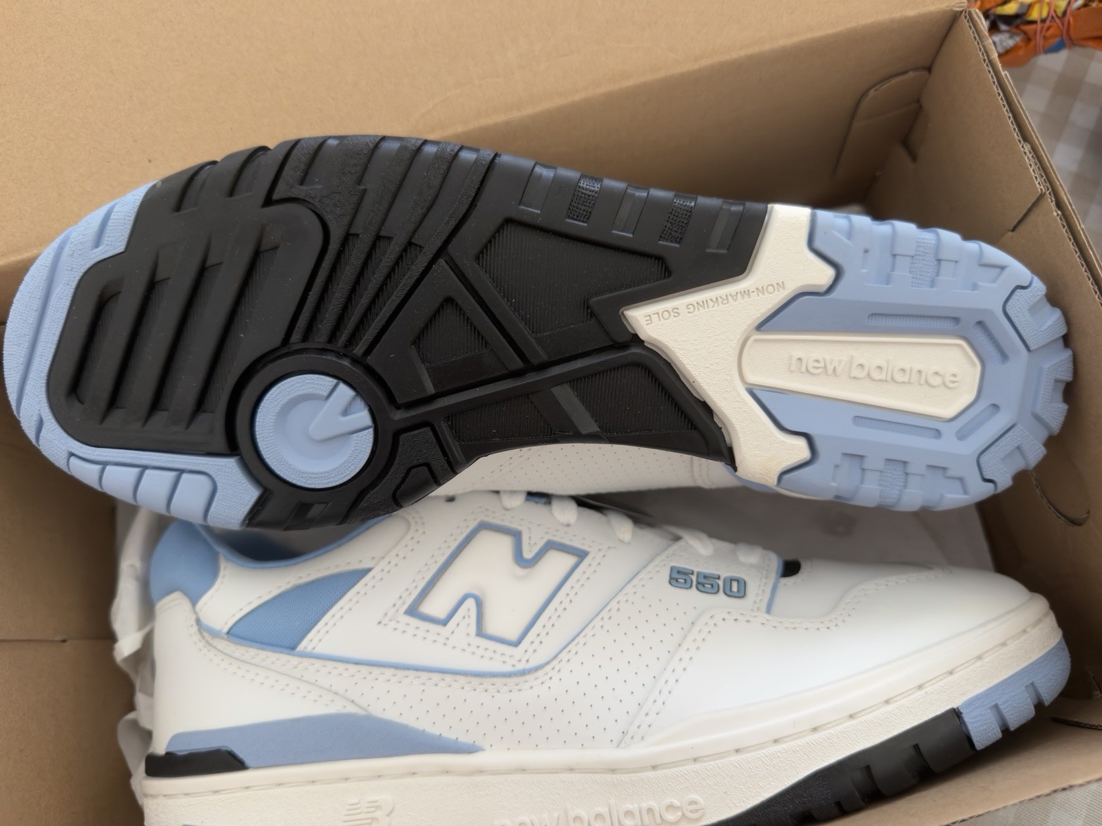 Size 10 – New Balance 550 UNC Team Carolina Blue BRAND NEW