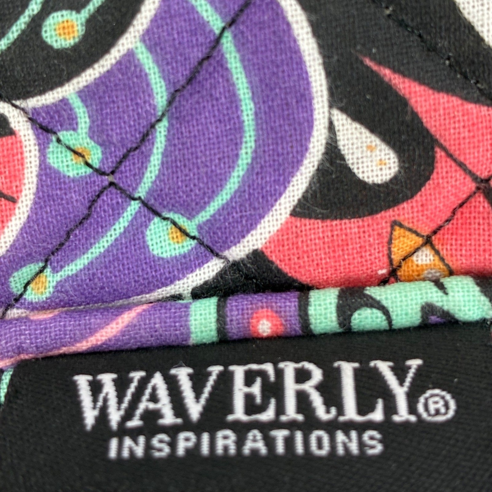 Waverly Inspirations Quilted Paisley Crossbody Bag Purse Adjustable Strap