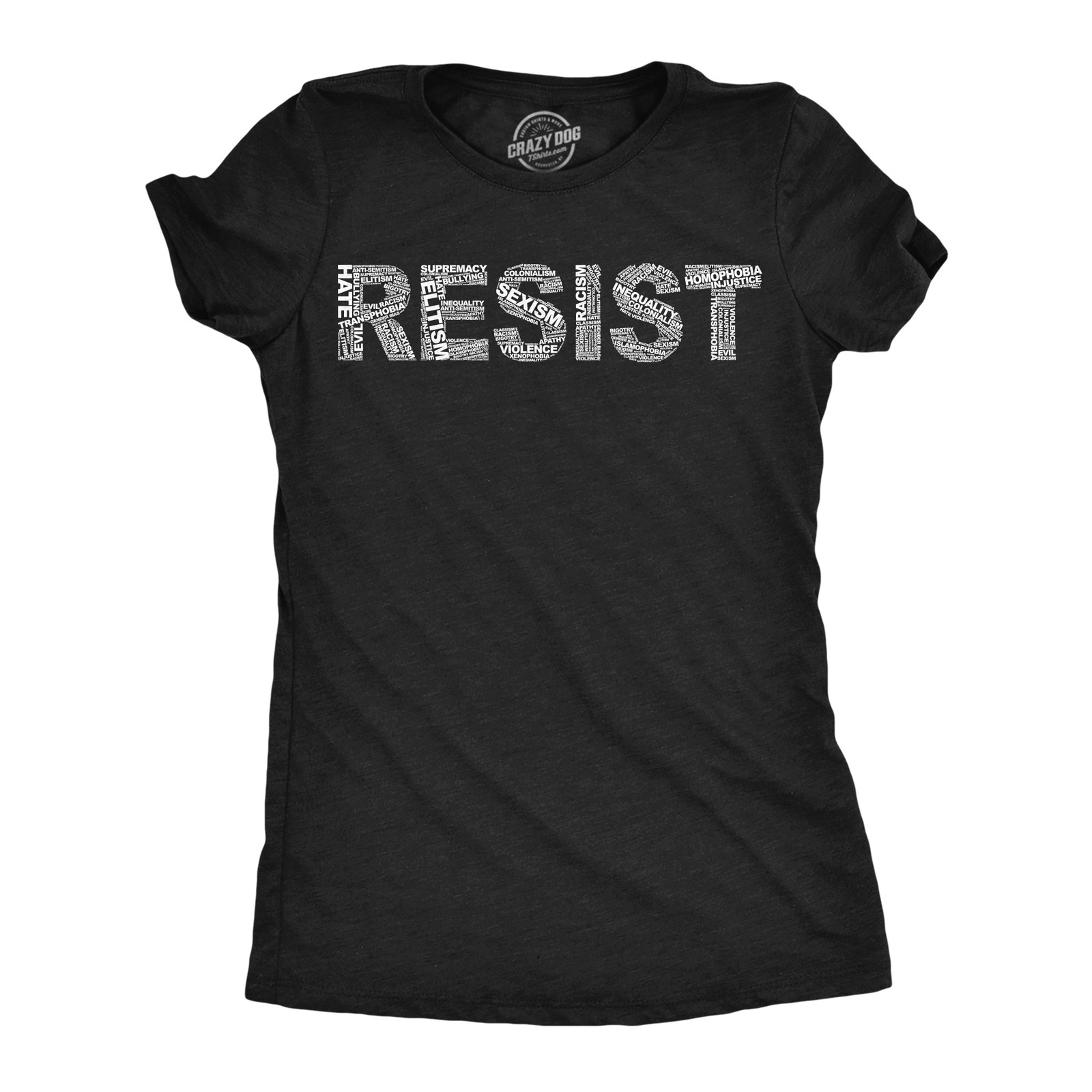 Womens Funny T Shirts Resist Words Awesome Empowering Graphic Political Tee for