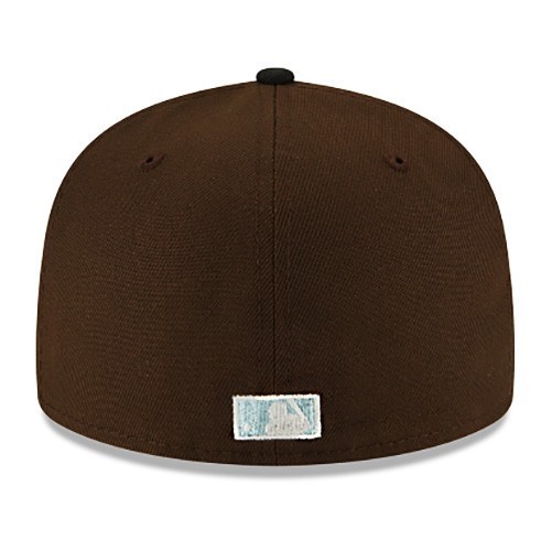 New Era Atlanta Braves Fitted Hat MLB 2000 ASG Side patch Walnut Black 2Tone Cap