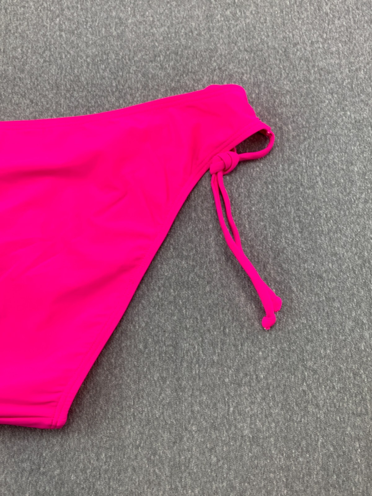 Zmart Lined String Bikini Tankini Swimsuit Bottom Womens size XL Bright Pink Tie