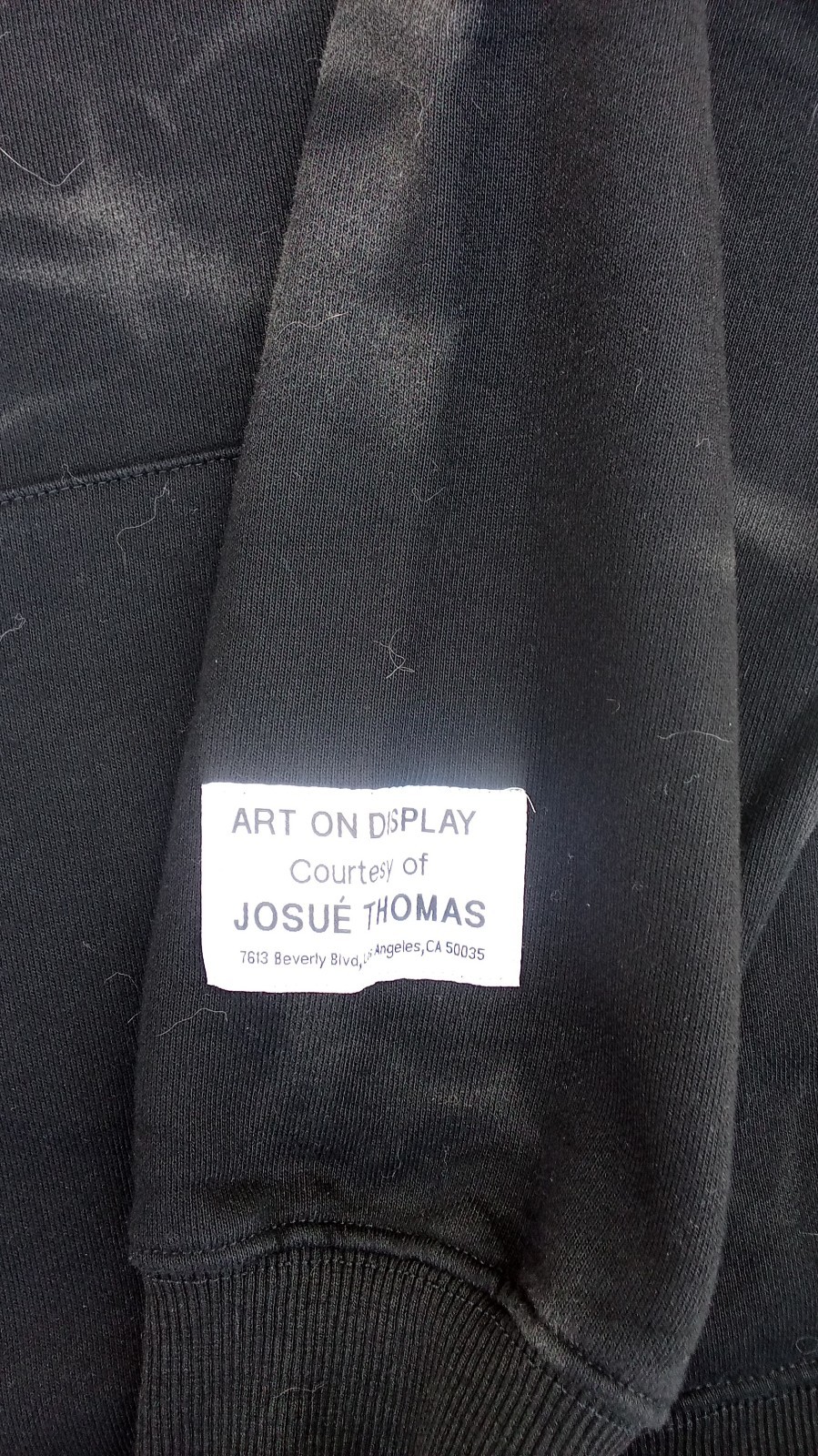 Gallery Dept. Smoke Fade Tie Dyed Black Full Zip Hoodie XL NWOT
