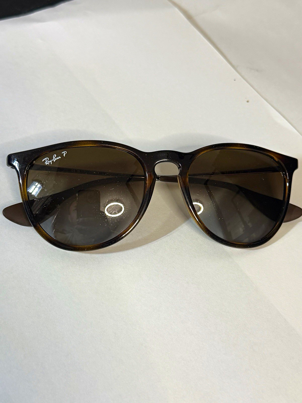 Ray-Ban RB4171 Polarized Round Sunglasses Brown Frame/Lens 54-18 145 UV