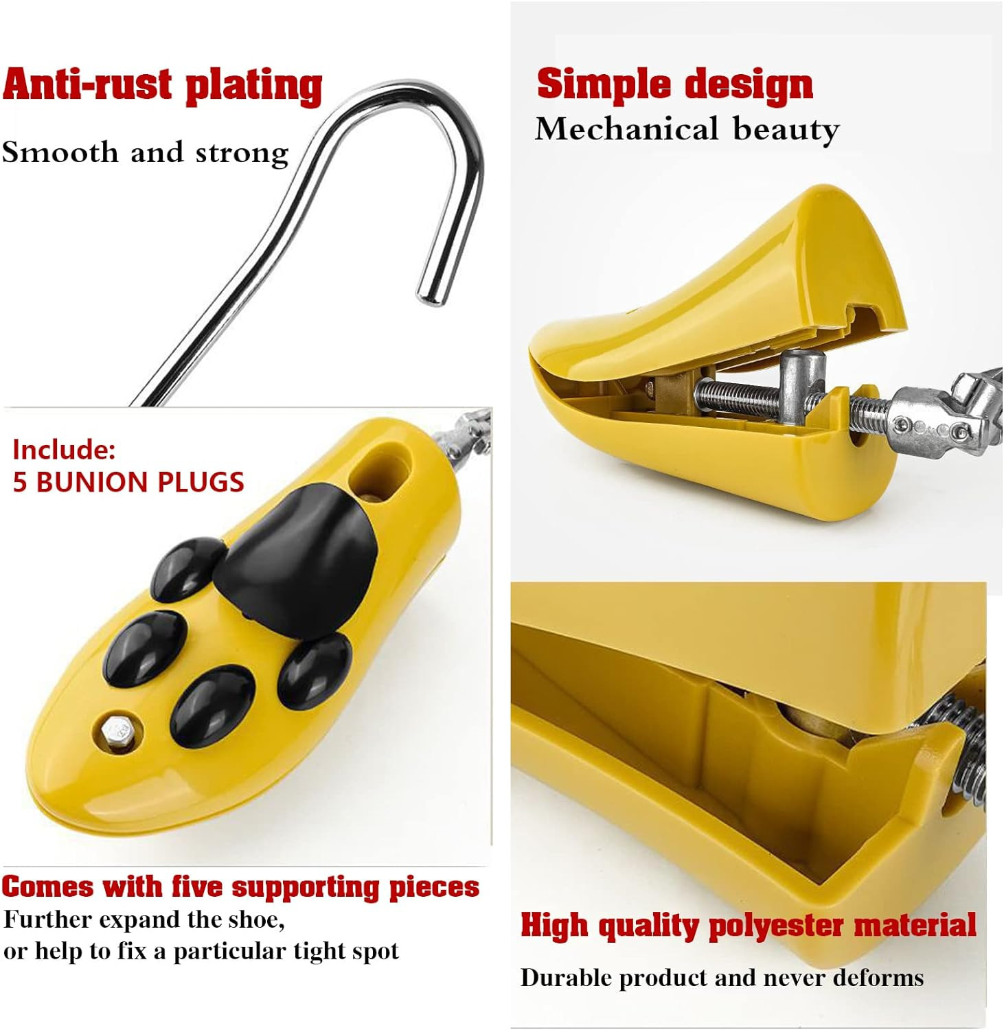 Boot Stretcher for Cowboy Boots,1 Pack Adjustable Shoe Stretcher for Thick Feet,