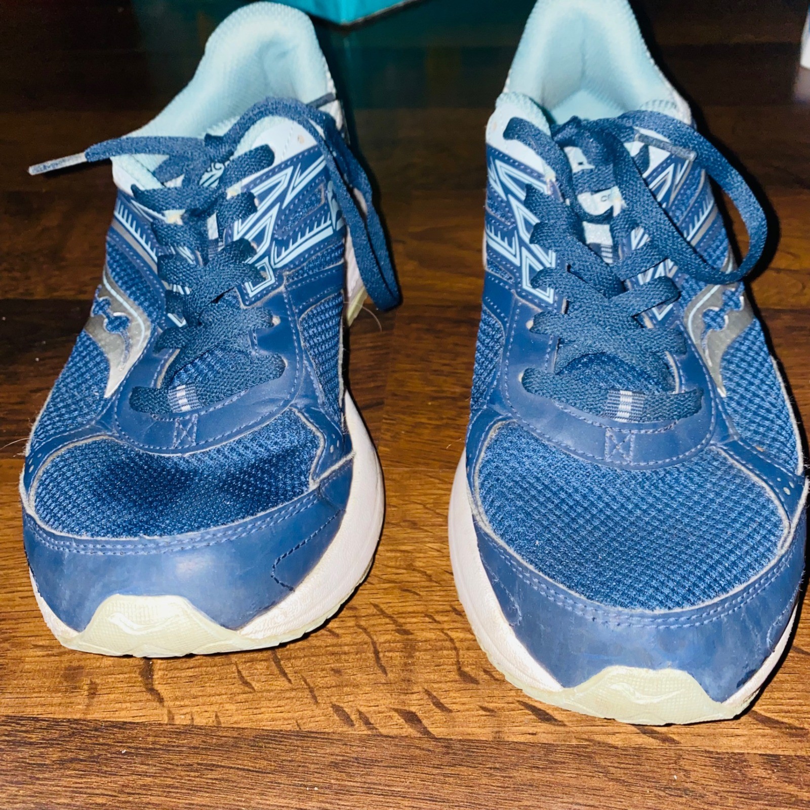 Saucony Cohesion 14 Womens Running Shoes Blue Size 9 US 7 UK 40.5 EUR Sneakers