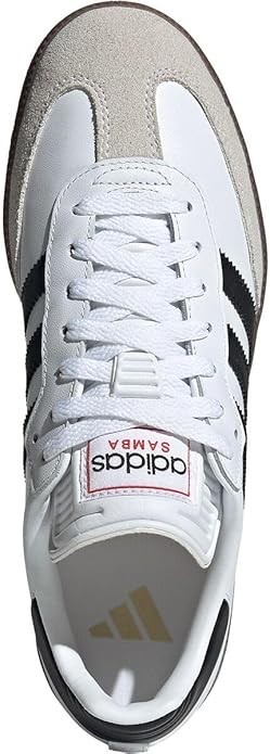 adidas Unisex Samba Indoor Sneaker, White/Black/Vivid Red, 11 US Men – NEW