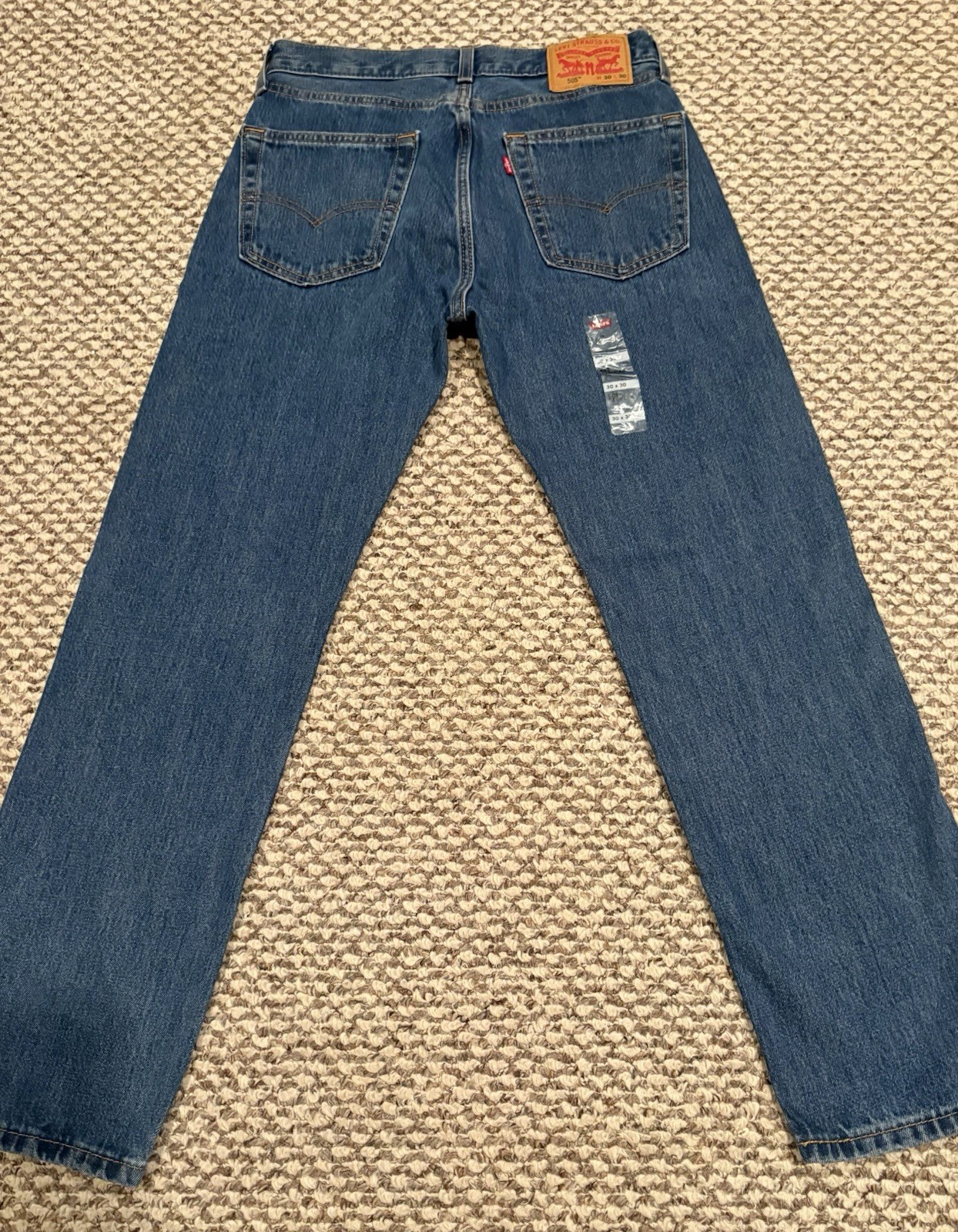 Levi’s Men’s 505 Regular Fit Blue Jeans 30×30 New With Tags!