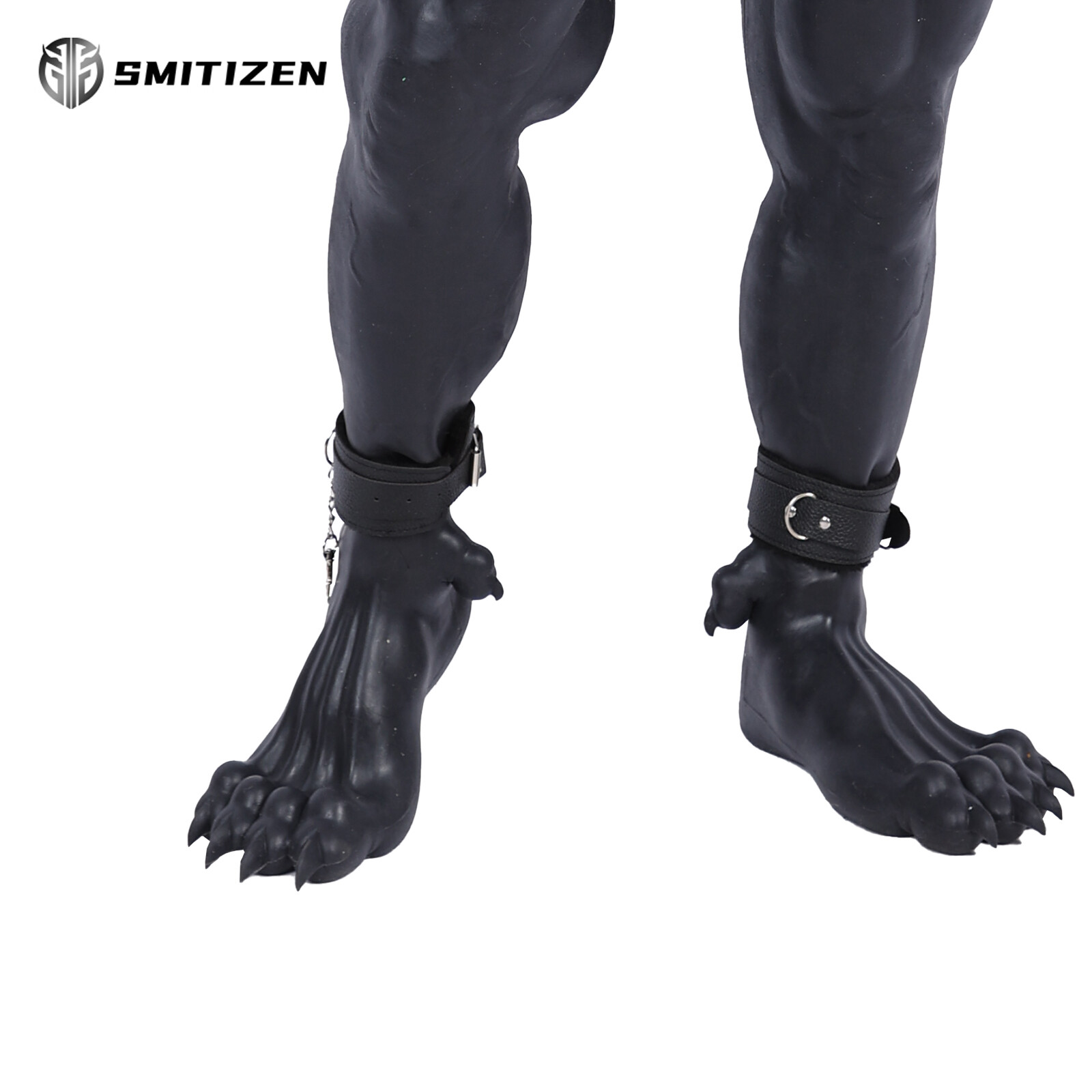 Smitizen Silicone Black Beast Paw Monster Feet Realistic Skin Paw for Cosplay