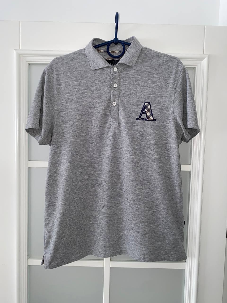 Aquascutum London Men’s Designer Luxury Casual Polo Shirt Short Sleeve Size M-L