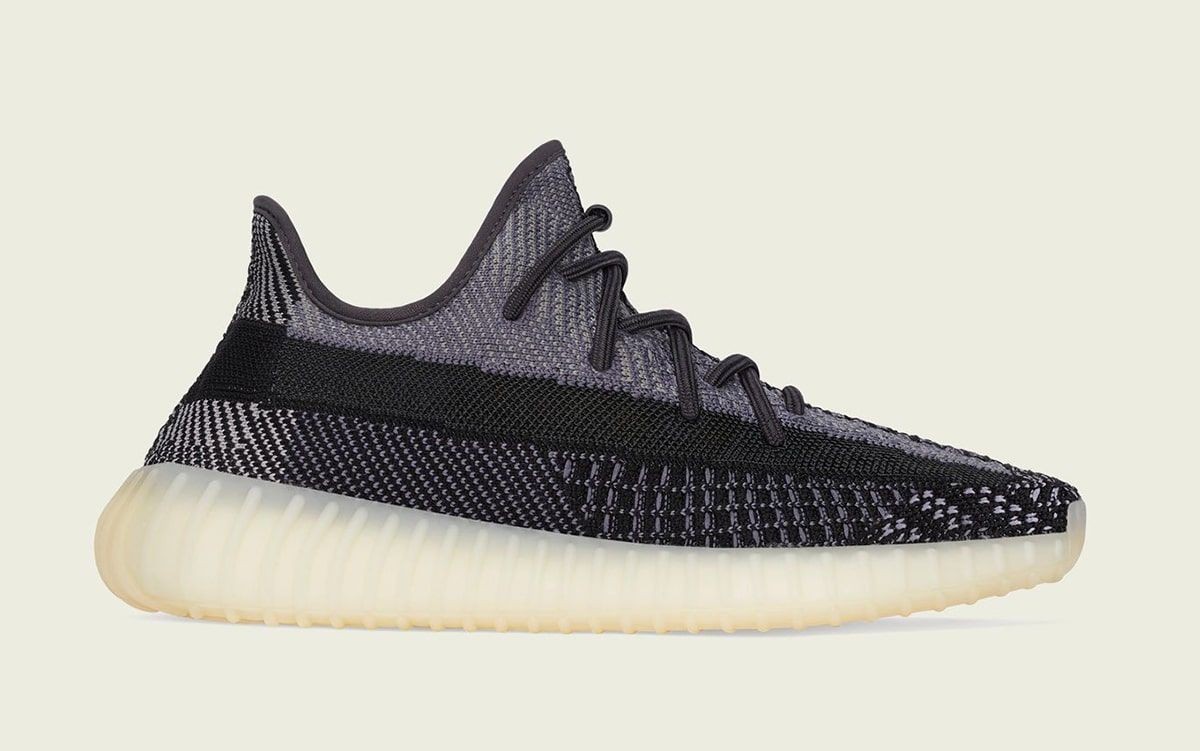 adidas Yeezy Boost 350 V2 Carbon Men’s Carbon Black Sports Sneaker FZ5000