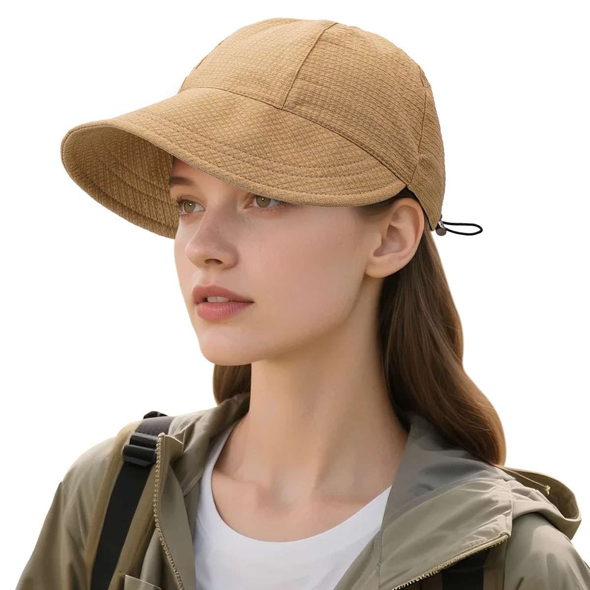 Women Wide Brim Hat Sun Summer Visor Beach Hats Adjustable UV Protection Cap