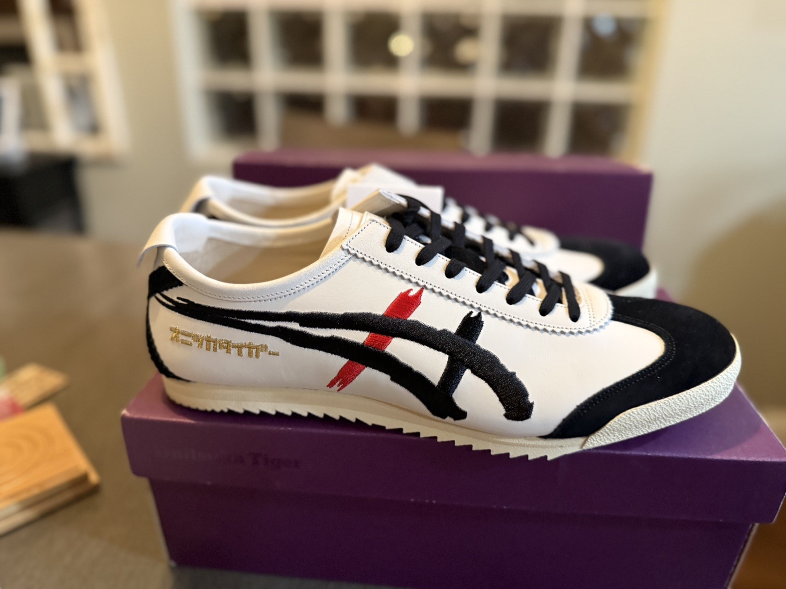 Onitsuka Tiger MEXICO 66 DELUXE NIPPON MADE sneaker 1181A119 US11.0 WHITE BLACK