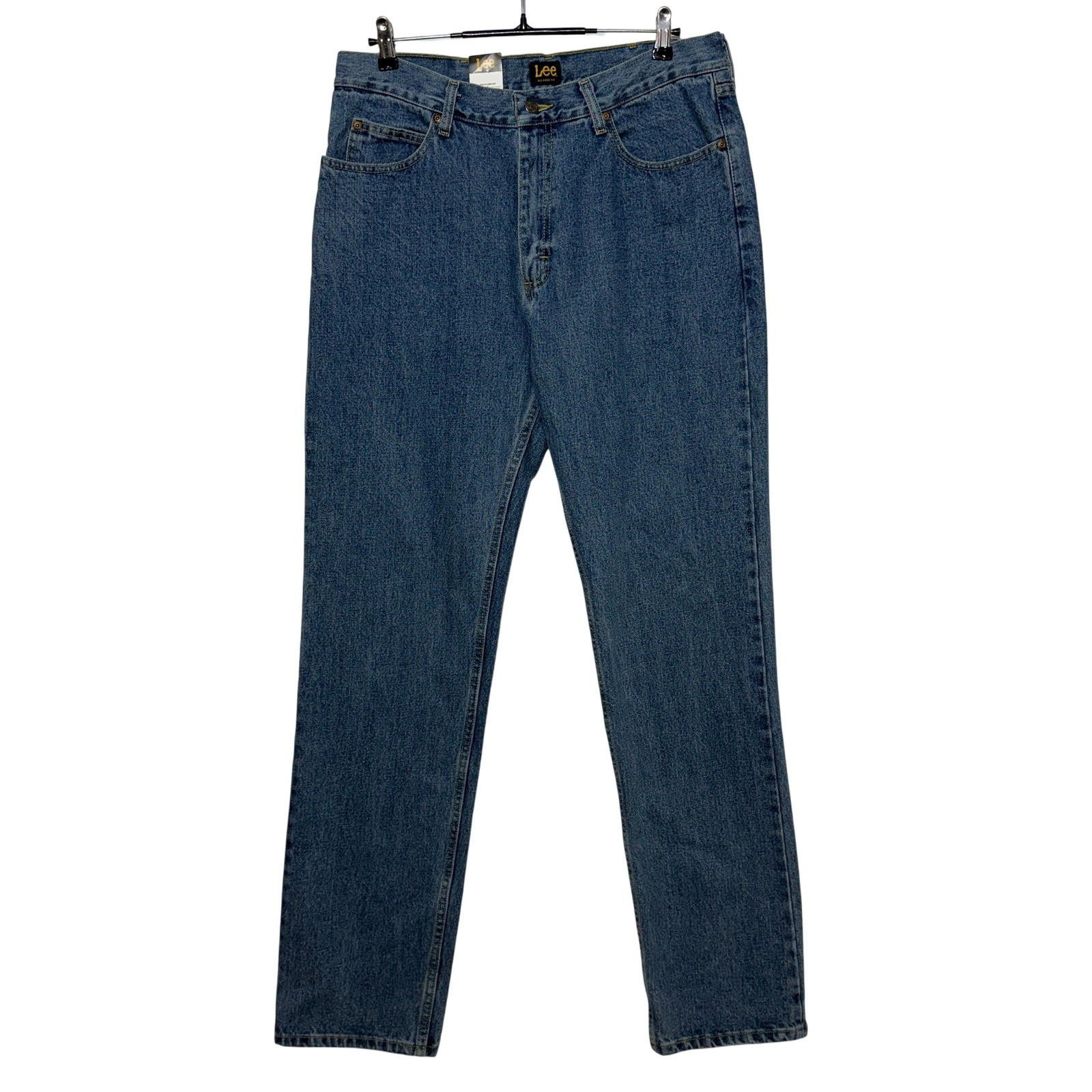 Lee Jeans Mens Measures 35×36 Tag Sz 35×34 Blue Relaxed Straight Stone Wash