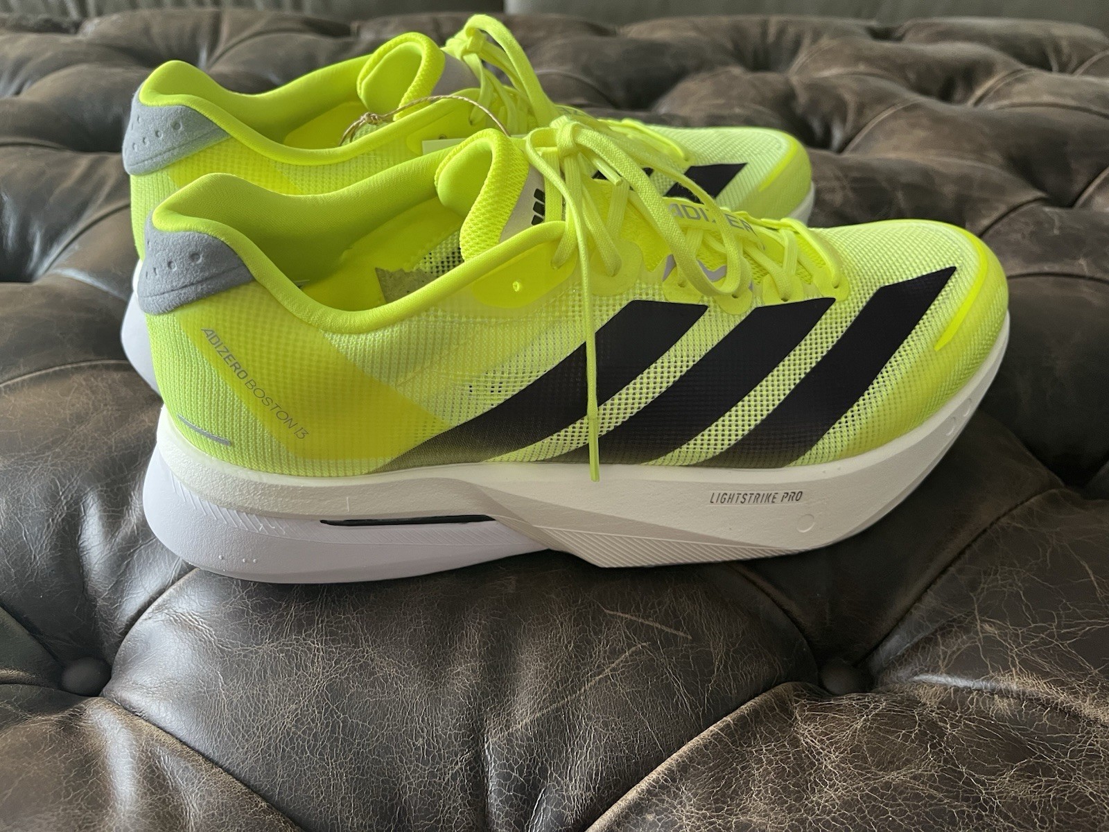Adidas Boston 13 Solar Yellow/Aurora Plum/Powder Plum Men’s Size 10.5