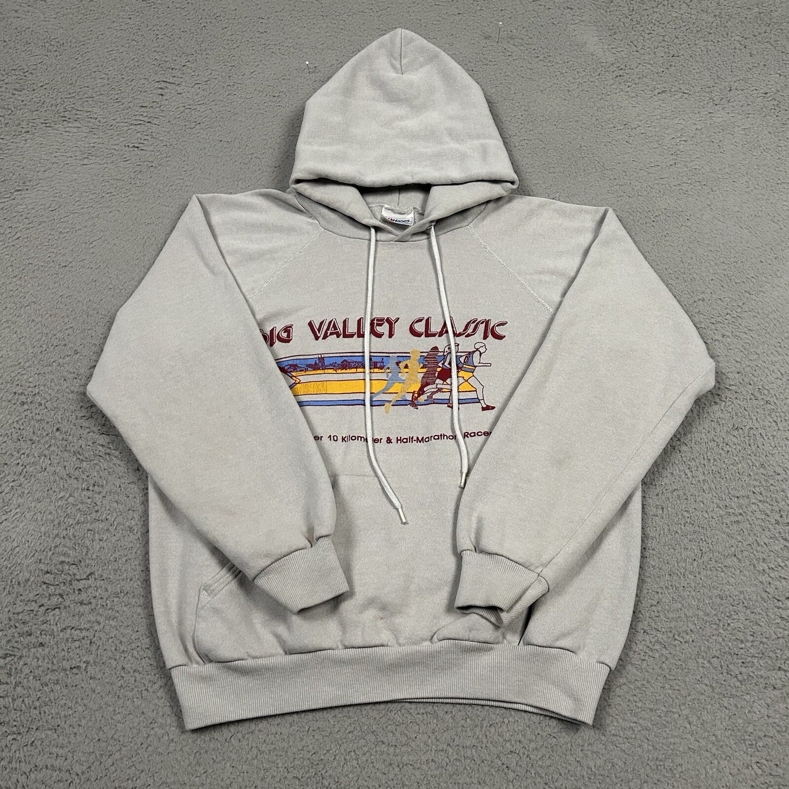 80’s Big Valley Classic Half Marathon LA Beer From Anheuser Hoodie Size S*