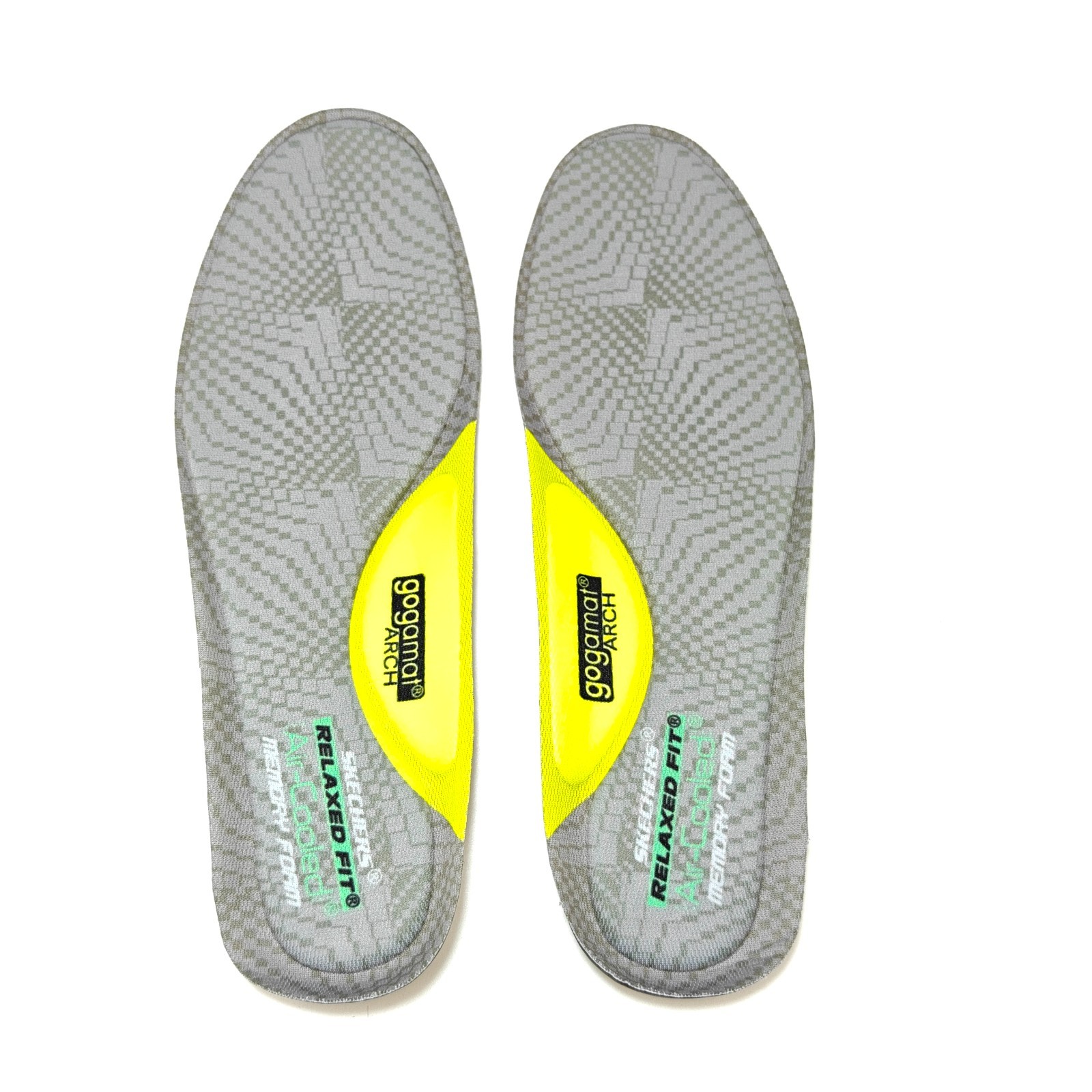 Skechers Air Cooled Memory Foam Gogamat Arch Insoles Men’ Replaceme Size 7-14