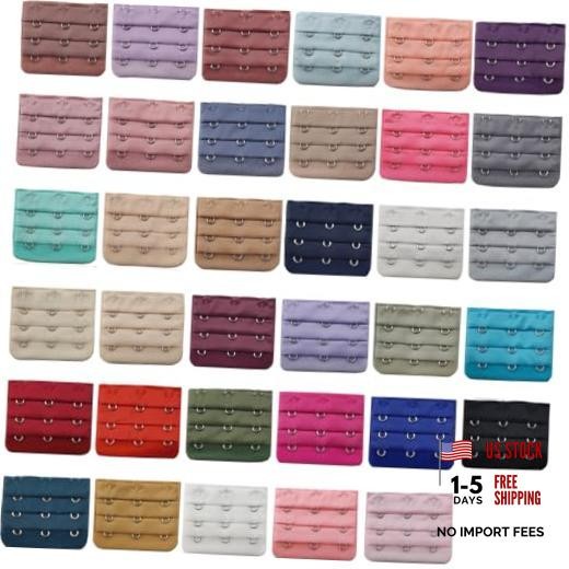 RONYOUNG 35PCS Women’s Bra Extenders Assorted Colors 3 Rows x 3 Hooks Spacing