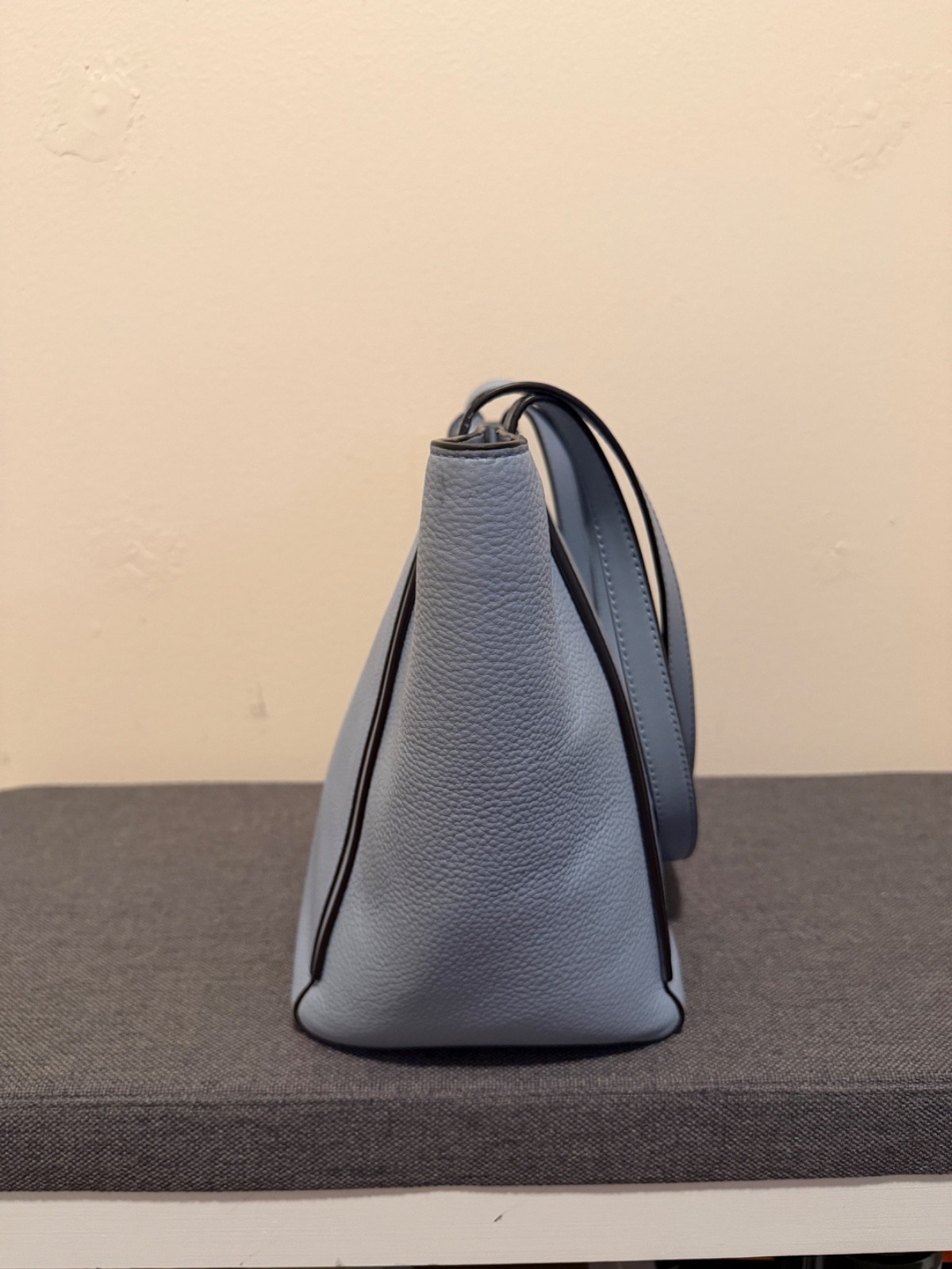 Michael Kors Whitney Small Tote Bag Powder Blue Pebbled Leather
