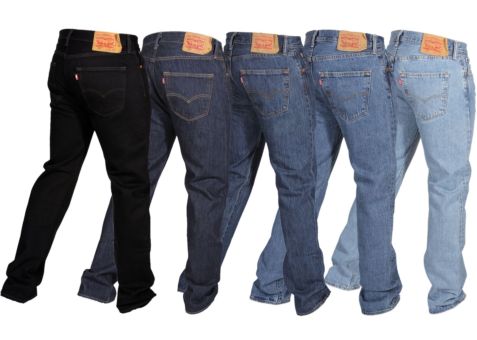 Levi’s Men’s 501 Original Fit Jeans Straight Leg Button Fly 100% Cotton
